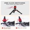 IFOOTAGE Cobra 3 Strike Monopod with Feet,Portable Travel Monopod for Camera A150S  with Pan Tilt Head K5S,Pedal Design Base,One-Click to Extend Height 59"/150cm,Payload 11lbs/5KG view 3