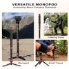 IFOOTAGE Cobra 3 Strike Monopod with Feet,Portable Travel Monopod for Camera A150S  with Pan Tilt Head K5S,Pedal Design Base,One-Click to Extend Height 59"/150cm,Payload 11lbs/5KG view 4