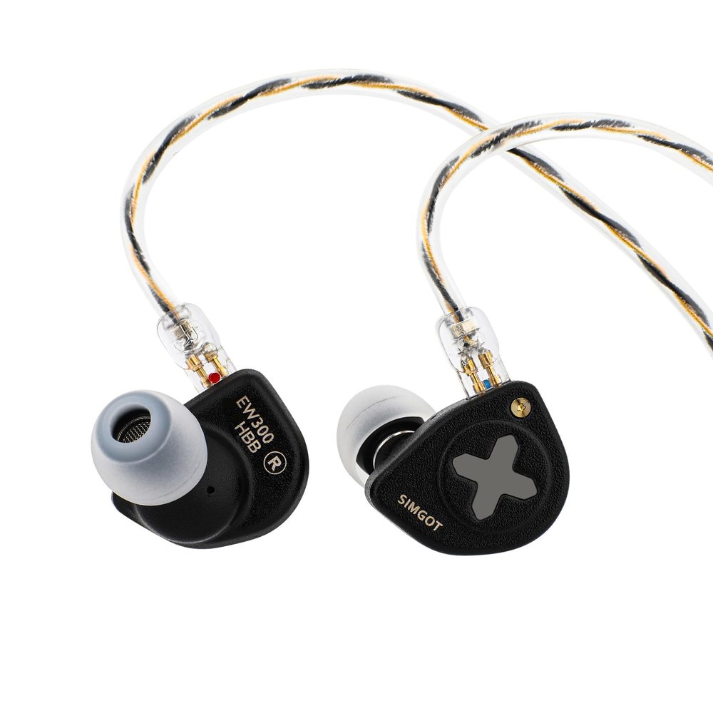 Linsoul SIMGOT EW300 1DD+1Planar+1PZT Hybrid Driver IEMs, HBB Edition
