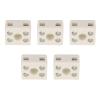 5Pcs Ceramic Wiring Terminal Block 2 Position 5 Hole and Stable Insulation High Temperature Terminal Block Ceramic for Power Supply Cables and Industrial Sockets view 1