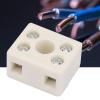 5Pcs Ceramic Wiring Terminal Block 2 Position 5 Hole and Stable Insulation High Temperature Terminal Block Ceramic for Power Supply Cables and Industrial Sockets view 4