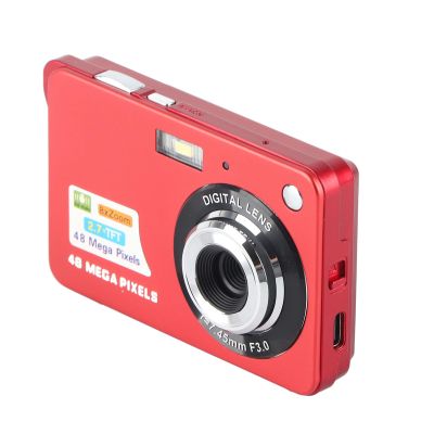 4K 48MP Digital Camera with Anti Shake and 8X Zoom Features 2.7 Inch LCD Display Ideal for Photography and Video Recording Compact and Lightweight Design Model C3 48 in Red