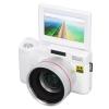 Zyyini 4K Digital Camera, 3.0 inch TFT 180 Degree Flip Screen 4K Digital Camera, Face Detection Autofocus Anti Shake Camcorder, 0.45X Wide Angle Macro Lens (White) view 1