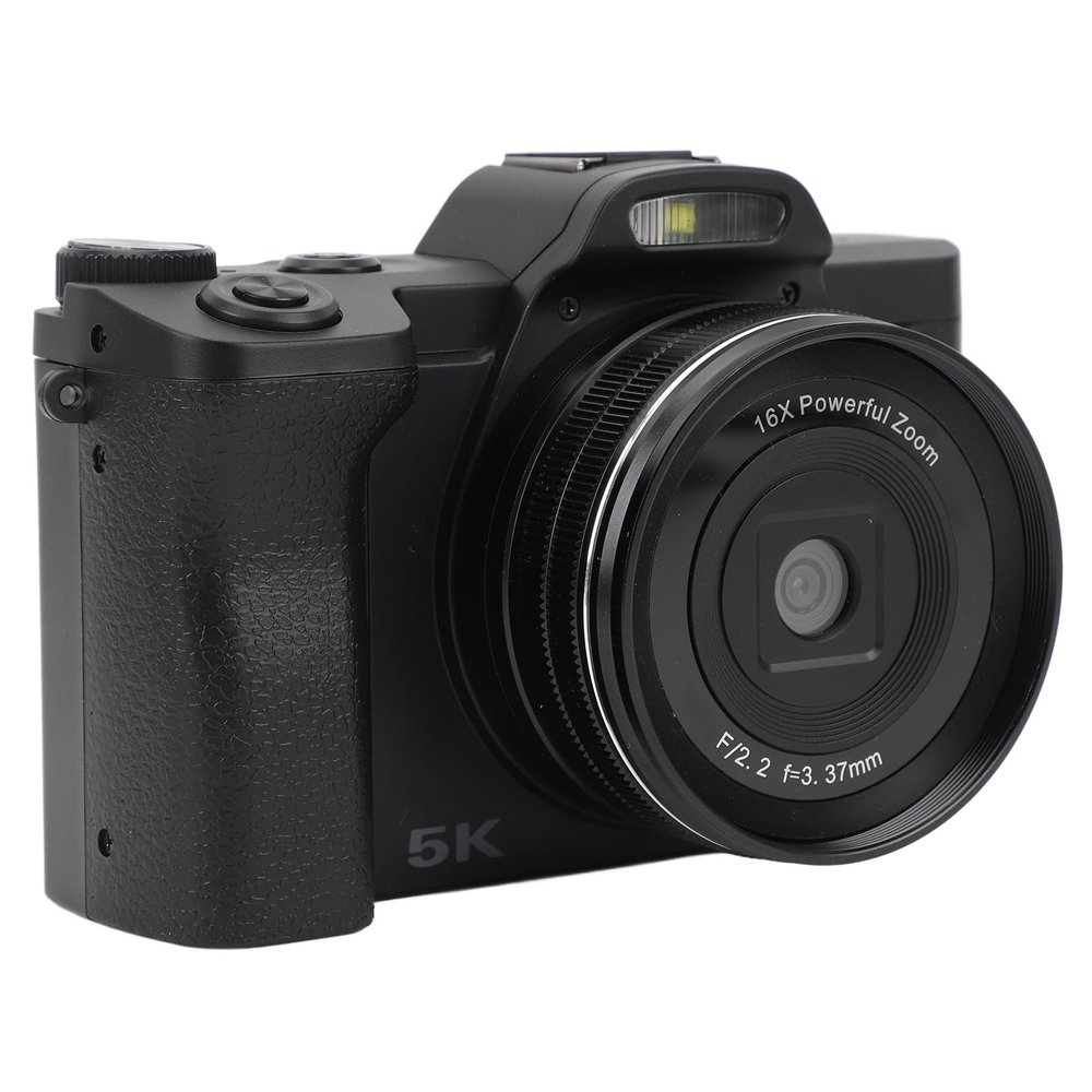 5K Digital Camera for Photography, 48MP Autofocus Vlogging Camera with Wire Less Connectivity, 16X Digital Zoom, Anti Shake Travel Camera