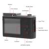1080P Digital Camera, 48MP2.4 Inch Screen Digital Point and Shoot Camera with 8X Digital Zoom, Compact Small Camera for Boys Girls Kids view 4