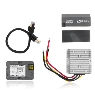 PoE Injector Kit for Dish V2 Internet Kit Satellite, Satellite Disk Cable Adapter to RJ45, DC Boost Converter 12V to 48V