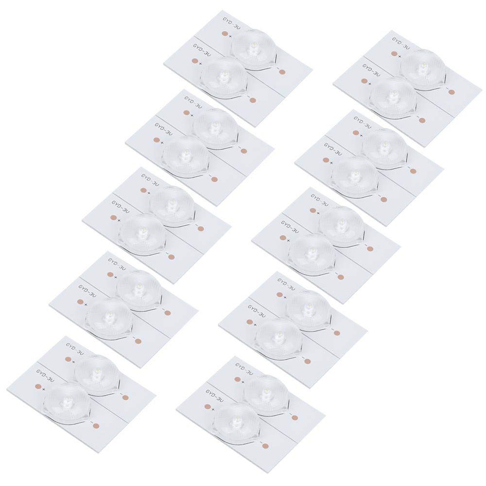 3V SMD Lamp Beads, Fiberglass Board, High Hardness, High Brightness, Low Power Consumption, Optical Lens Filter, for TV Repair (20PCS)