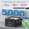 Greadio Boombox CD and Cassette Player Combo, 5000mAh Rechargable CD Player Boombox with Bluetooth Receive/Transmit/FM Radio/USB/TF/AUX/Remote Control, Boom Box Cassette Player for Home Outdoor view 3