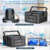 Greadio Boombox CD and Cassette Player Combo, 5000mAh Rechargable CD Player Boombox with Bluetooth Receive/Transmit/FM Radio/USB/TF/AUX/Remote Control, Boom Box Cassette Player for Home Outdoor view 4