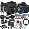 Canon EOS Rebel T7 w/EF-S 18-55mm F/3.5-5.6 Zoom Lens + 64GB Memory, Filters, Case, Tripod, LED Light, Lenses, and More (30pc DSLR Camera Bundle) (Renewed) view 1