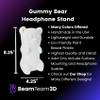Gummy Bear Headphone Stand Hanger - Cute Headset Holder - Kawaii Desk Accessories - Compatible with Most Headphones (Pastel Green) view 3