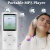 16GB MP3 Player, Bluetooth 5.0 Single Loop MP4 Player, Portable HiFi Sound Music Player Built in HD Speaker, E Book, Voice Recording, Supports up to 128GB TF Card (Silver) view 4