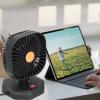 USB Car Fan Rotatable Mini Desktop Cooling Fan USB Fan for Car Office Home view 2