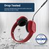 Brenthaven Rugged 2 Wired Headphones No Mic | USB C - Long Tangle Free Chew-Proof Cord - Reliable Drop Tested and Comfortable for Kids K-12 Students Classroom and School Use - Red view 4