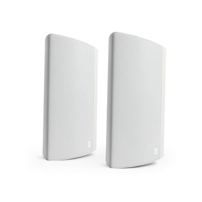 Definitive Technology Dymension AW-650 Outdoor Speaker (White, Pair), Two-Way Surface Mount, 6.5" Woofer, 1 Tweeter, & 5x10 Passive Bass Radiator, IP66 All-Weather Wired Outdoor Speakers