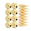 8 Pairs 6 x 36mm Pure Copper Speaker Spike Isolation Base Pad with High Grade Plating for Speaker Stand Amplifier CD DVD Player view 1