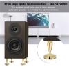 8 Pairs 6 x 36mm Pure Copper Speaker Spike Isolation Base Pad with High Grade Plating for Speaker Stand Amplifier CD DVD Player view 2