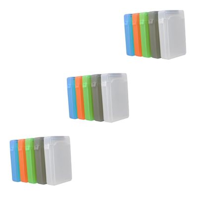 ETHZZLE 15pcs Hard Drive Protective Cases Lightweight Shock-Resistant Storage Box for External Hard Drives for Home Office and Travel
