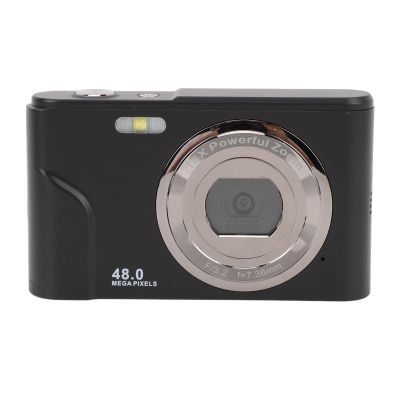 1080P Digital Camera for Photography, 48MP Autofocus Vlogging Camera with 2.4 Color Screen, Travel Camera with 16X Digital Zoom, Flash, Anti Shake (Black)