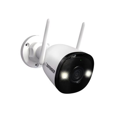 Defender AI Powered 4K Guard Pro 8MP WiFi 6/Bluetooth, Plug-in Power Wireless Security Camera Outdoor - Camera for Home Security with Smart AI Human Detection, Two-Way Talk, Works w/Guard App