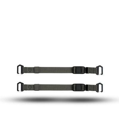 WANDRD Premium Accessory Straps: Durable 1" Straps w/Magnetic Buckle, Metal Gatekeepers & Reflective Logo (2-Pack)