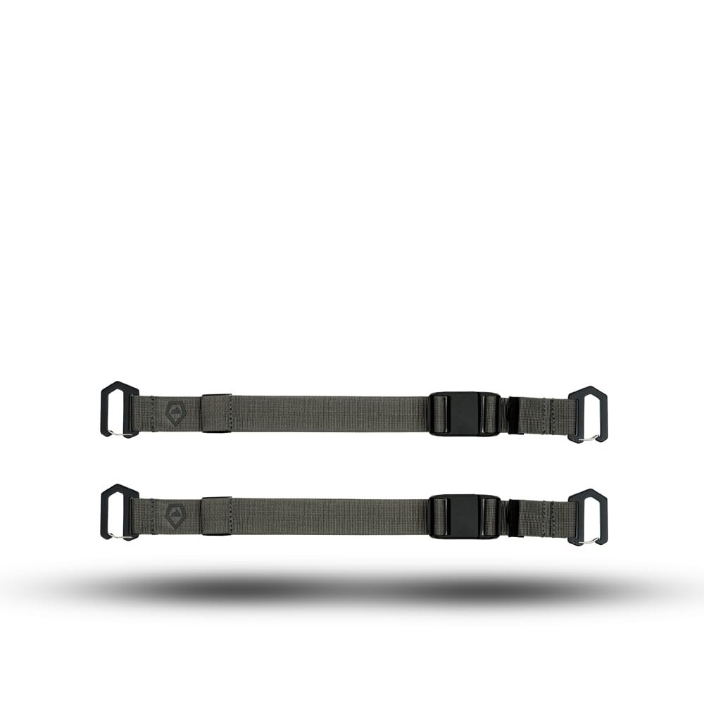 WANDRD Premium Accessory Straps: Durable 1" Straps w/Magnetic Buckle, Metal Gatekeepers & Reflective Logo (2-Pack)