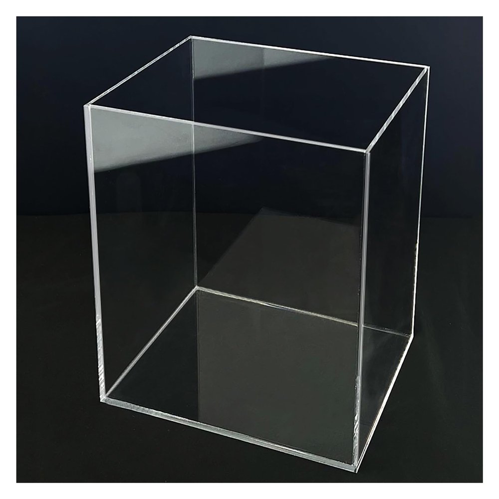 Acrylic Photography Tray, Transparent Deep and Shallow Water Tank, 3.9/7.9/11.8 in High Storage Box, Cosmetics Advertising Photography Props(15x10x15cm/5.9x3.9x5.9in)
