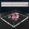 Acrylic Photography Tray, Transparent Deep and Shallow Water Tank, 3.9/7.9/11.8 in High Storage Box, Cosmetics Advertising Photography Props(15x10x15cm/5.9x3.9x5.9in) view 2