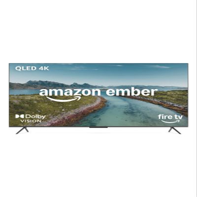 Amazon Ember 65" QLED Series with Fire TV (newest model), 4K Ultra HD smart TV, HDR10+, Dolby Vision, Dolby Audio, quad-core processor, find shows faster with Alexa+