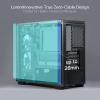 Redragon GC218M Gaming Back-Mounted PC Case, M-ATX Computer Chassis w/ 2 x 120mm Fans Pre-Installed & High Airflow Perforated Panels, 270 Full View, Easy Cable Management, Black view 2