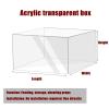 Acrylic Water Tank Deep and Shallow Sink Five-Sided Tray, 2 in Thickness Fish Tank Shooting Transparent Water Tank Pool, Food and Cosmetics Storage Box(60x50x10cm/23.6x19.7x3.9in) view 2