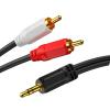 Guitar Audio Cable 2RCA 3.5mm Jack Cable RCA AUX Cables for Home Theater DVD TV Amplifier RCA to 3.5mm Speaker Wire(300Cm) view 1