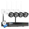Hisseu Plug-in Camera System,WiFi Camera, 1T HDD, 24/7 Recording view 2