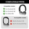 Aiivioll Evolve2 65 Replacement Ear Pads are Suitable for Evolve2 65 (65MS 65UC USB)/Evolve2 40 /Elite 45h Bluetooth Wireless Headphones, The Replacement Ear Pads are Made of Protein Leather (Blue view 2