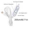 QIXIAMO 6 Leaves USB Powered Canopy Ceiling Fan 2/4/8 Hours Timer USB Fan with 3.7m Cable for Camping Outdoor Bed view 3