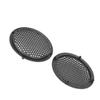 Auttoop 2pcs 5'' Plastic Audio Speaker Cover Mesh Subwoofer Grill Horn Guard Decorative Circle Grille Protector Black for Auto Car view 4