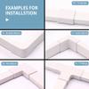 Cable Management, Trunking for Electric Cables,10Pcs PVC Cord Duct Raceway Wall Cable Management Electric Cache Cable Channel Wire Cover view 2