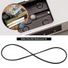 Micro Traders 100pcs Rubber Drive Belts Black Recorder Rubber Belts 1mm Thickness Rubber Transmission Belt for DVD Players Cassette Players CD Players, 25mm-70mm view 2