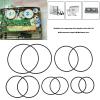 Micro Traders 100pcs Rubber Drive Belts Black Recorder Rubber Belts 1mm Thickness Rubber Transmission Belt for DVD Players Cassette Players CD Players, 25mm-70mm view 3