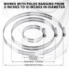 2-in-1 Ring Pole Mount for Cameras and Solar Panels No Drill 360 Adjusted Outdoor Security Camera Pole Mount with 6 Adjustable Metal Loops Compatible with RingBlink, Eufy, Wyze view 3