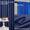 1010 FT Navy Blue Royal Blue Backdrop Curtains for Parties, 6 Panels 2.510ft Wrinkle Free Soft Polyester Drapes for Backdrop Decor Birthday Party Baby Shower Wedding Photo Background Curtains view 4