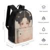 QWJKM Travel Laptop Backpack with Pocket Fair-Skinned Woman Computer Bag Lightweight Casual Daypack for Business view 2