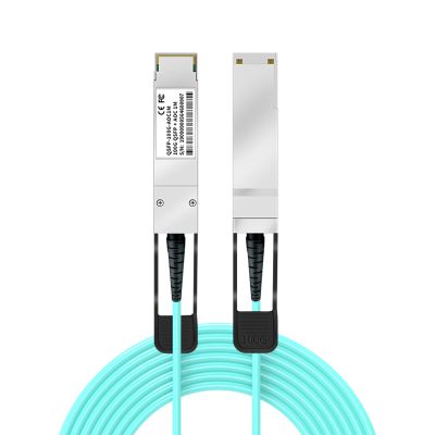 Buacoz 100Gbps AOC Active Optical Cable, 20Meter/65.6ft 100GBASE QSFP28 to QSFP28 OM3 MMF Direct-Attach Fiber Stacking Cables, Fit for Ubiquiti UniFi Devices Ethernet High-Speed Optical Cable