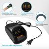 5-Pack NTN9858 Rapid Charger for Motorola XTS2500 XTS1500 XTS3000 XTS5000 HT1000 MT2000 MTS2000 Desk Charger WPLN4114AR NTN9858C NTN8923 NTN8294 with IMPRES view 4