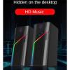 PGNEX Desktop Computer Speaker Laptop Small Stereo Audio Multimedia Subwoofer Pair view 2