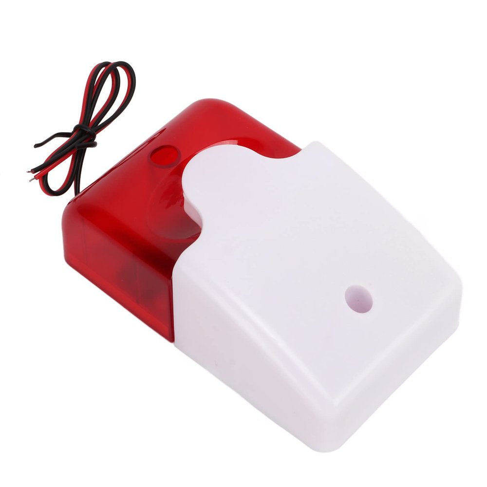 Qu Sound Light Alarm with Motion Sensor High Decibel Perimeter Driveway Security Warning Device (24V)