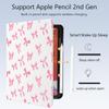 Cute Kawaii Pink Bow for iPad Pro 11 Inch Case (M5/M4) 2025/2024 with Pencil Holder, Auto Sleep/Wake and Multiple Viewing Angles, White Leather Soft TPU Back Cover view 3