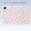 Cute Kawaii Pink Bow for iPad Pro 11 Inch Case (M5/M4) 2025/2024 with Pencil Holder, Auto Sleep/Wake and Multiple Viewing Angles, White Leather Soft TPU Back Cover view 4