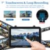 VEKOOTO VK7 2 Magnetic Solar Wireless Backup Camera with 7'' IPS Touchscreen, 15,000mAh Rechargeable, No Wiring, HD1080P Night Vision Wireless Backup Camera for Trucks, RV, Trailer, Camper view 4