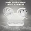 1Mii Open Ear Headphones, Wireless Sports Earbuds 60 Hours Long Playtime with Charging Case (White) view 3